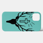 聖者のヒューバートの雄鹿 Case-Mate iPhoneケース (裏面 (横))