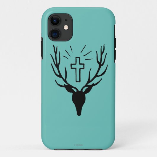聖者のヒューバートの雄鹿 Case-Mate iPhoneケース (裏面)