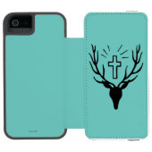 聖者のヒューバートの雄鹿 INCIPIO iPhoneウォレットケース (フォリオ Open)