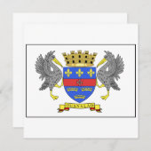 聖者のBarthelemyの旗 招待状 (正面/裏面)