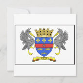 聖者のBarthelemyの旗 招待状 (正面)