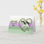 聖者のPatricksのユニコーンカード カード (黄色い花)