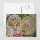 聖者のpauliaの天使。、メリークリスマス シーズンポストカード (正面/裏面)