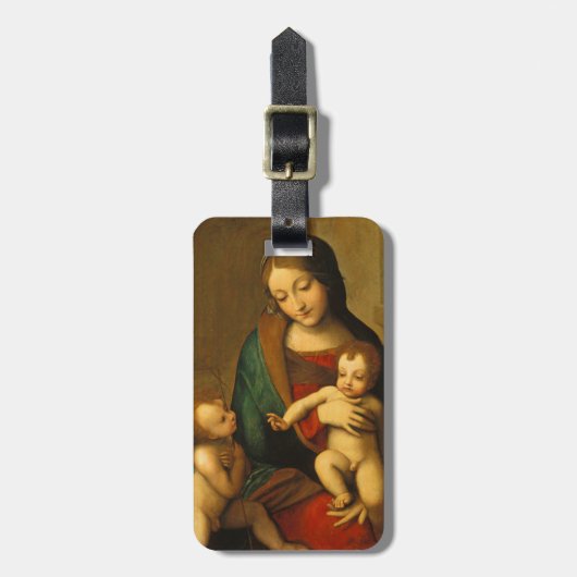 聖者を持つマドンナそして子供 ラゲッジタグ (正面縦)