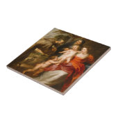 聖者を持つ神聖な家族 タイル (側面)