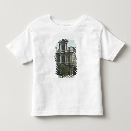 聖者ジェルベーの教会の正面 トドラーTシャツ (正面)