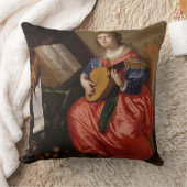 聖者セシリア(キャンバスの油) クッション (ブランケット)
