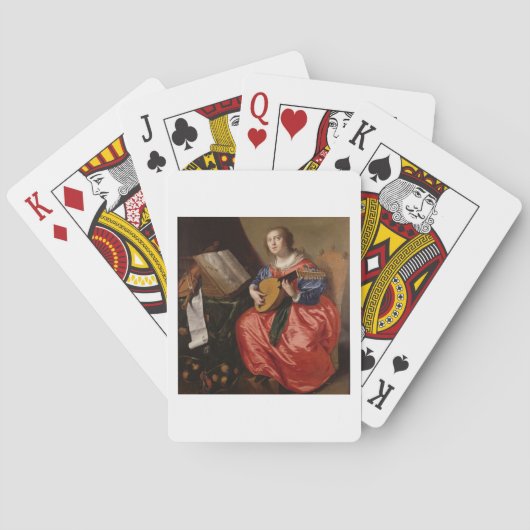 聖者セシリア(キャンバスの油) トランプ (裏面)