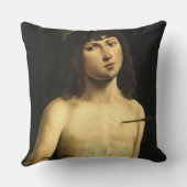 聖者セバスチャン、c.1490s (パネルのテンペラ) クッション (裏面)