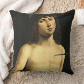 聖者セバスチャン、c.1490s (パネルのテンペラ) クッション (ブランケット)