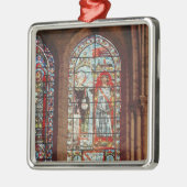 聖者デニスは温厚にoriflammeを与えます メタルオーナメント (左)