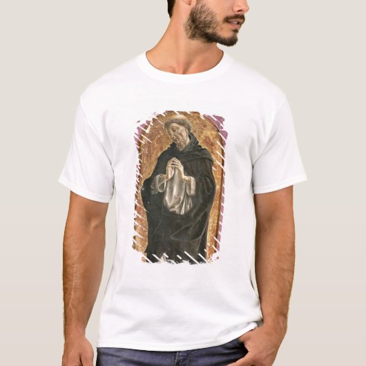 聖者ドミニク(パネルのテンペラ) Tシャツ (正面)