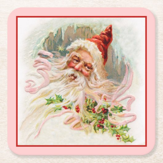 聖者ニコラス スクエアペーパーコースター (正面)