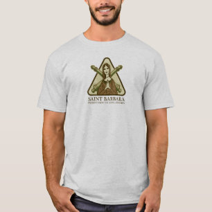 聖者バーバラのartillerymenの守護聖人 tシャツ