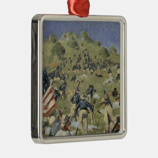 聖者ファンを取っているセオドア・ルーズベルト メタルオーナメント (右)