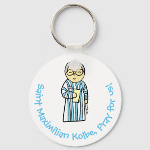 聖者マクシミリアンKolbe Keychain キーホルダー