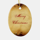 聖者マグダラのマリアの羊皮紙 セラミックオーナメント (裏面)