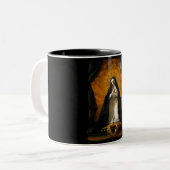 聖者マルグレットメリーAlacoqueのハート- Giaquinto ツートーンマグカップ (正面左)