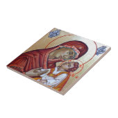 聖者メリーTeotokosのビザンチンのスタイルアイコン タイル (側面)