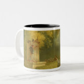 聖者雲、人形劇の詳細の祝日 ツートーンマグカップ (正面左)