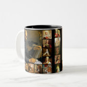 聖者、神聖なイメージ、イエス・キリスト、メリー、セントジョーゼフ ツートーンマグカップ (正面左)