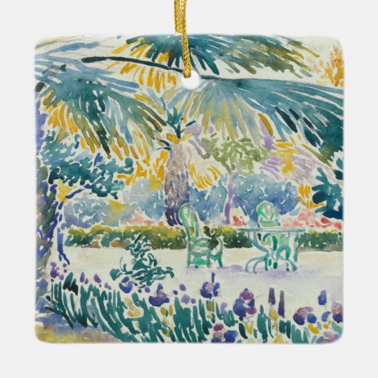 聖者Clairのペインターの庭 セラミックオーナメント (正面)
