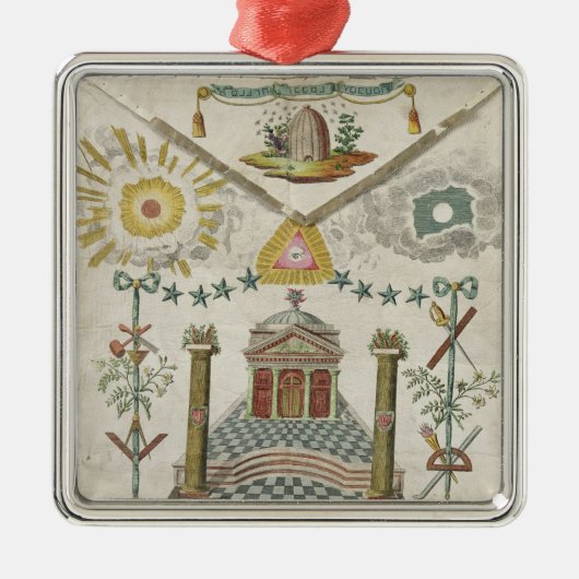 聖者Julienロッジのマスターのエプロン メタルオーナメント (正面)