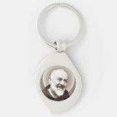 聖者Padre PIO Keychain キーホルダー (正面)