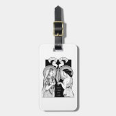 聖者Perpetuaおよび幸運の荷物のラベル ラゲッジタグ (正面縦)