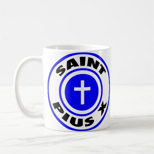 聖者Pius X コーヒーマグカップ (左)
