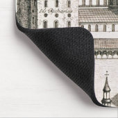 聖者Riquierのベネディクト会の大修道院の計画 マウスパッド (コーナー)