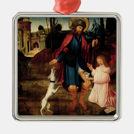 聖者Rochの治療 メタルオーナメント (正面)