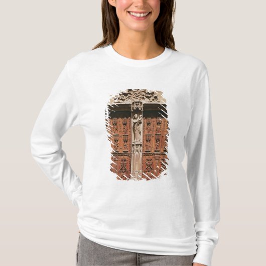 聖者Sauveurのカテドラルの主要な入口 Tシャツ (正面)