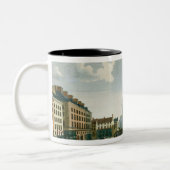 聖者Sulpiceの教会の眺め ツートーンマグカップ (左)