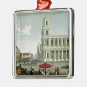 聖者Sulpiceの教会の眺め メタルオーナメント (左)
