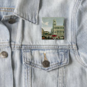 聖者Sulpiceの教会の眺め 缶バッジ (インサイチュ)