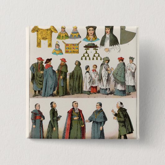 聖職の服 缶バッジ (正面)