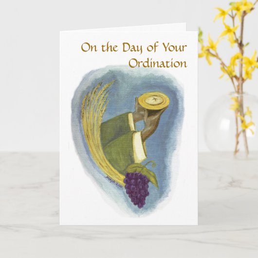 聖職への叙勲01 カード (黄色い花)