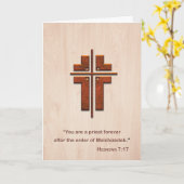 聖職就任の優しさに感謝を捧げる カード (黄色い花)