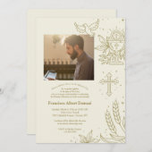 聖職就任写真招待状 招待状 (正面/裏面)