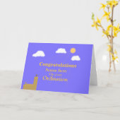 聖職授与式のお祝いは加えます名前をカスタマイズ カード (黄色い花)