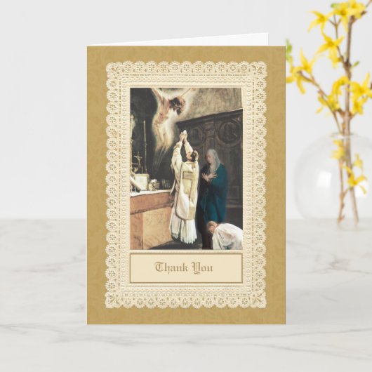 聖職祭司叙位感謝 カード (黄色い花)