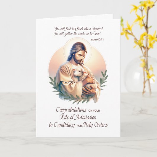 聖職立候補式 カード (黄色い花)