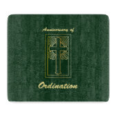 聖職者のコーディネーションレザールック記念日 カッティングボード (正面)