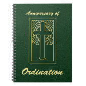 聖職者のコーディネーションレザールック記念日 ノートブック (正面)