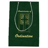 聖職者のコーディネーションレザールック記念日 ミディアムペーパーバッグ (裏面)