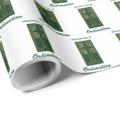 聖職者のコーディネーションレザールック記念日 ラッピングペーパー (ロールコーナー)