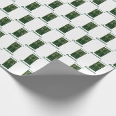 聖職者のコーディネーションレザールック記念日 ラッピングペーパー (角)