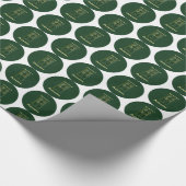 聖職者のコーディネーションレザールック記念日 ラッピングペーパー (角)