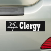 聖職者のバンパーステッカー バンパーステッカー (車上)